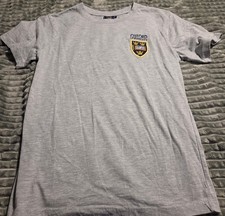 Oxford University Mens Gray Embroidered Crest Logo Crew Neck T-Shirt Size M picture