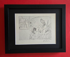 Pablo Picasso Vollard Suite 1956 Signed Vintage Print Framed Art Ready to Hang picture