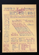 Vintage 1960s Andre Restaurant Menu, Rue Marbeuf Paris France André picture