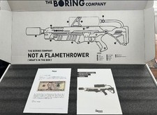 The Boring Company Elon Musk Tesla NOT A FLAME THROWER toy #18854 (version 001) picture