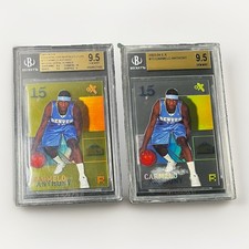 2003-04 Fleer E-X Carmelo Anthony Base & Essential Credentials Future BGS 9.5 picture