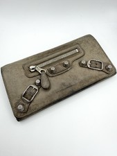 2000s Balenciaga Taupe Giant 12 Lambskin Leather Continental Wallet picture