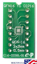 QFN16 to DIP16 Adapter (0.5mm, 3x3mm) with Free IC Soldering option,US Shipping picture