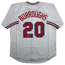 Autographed/Signed Jeff Burroughs Texas White Baseball Jersey Beckett COA picture