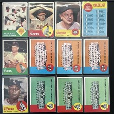 1963 Topps Lot - 24 Cards VG/EX Checklist/Commons picture