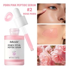 Lakerain PDRN Pink Peptide Serum Rose Glow Essence Hydrating Firming Skin 30ml picture
