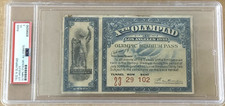 **RARE** 1932 Xth Olympiad Los Angeles OLYMPIC STADIUM PASS TICKET (PSA 3 VG) picture