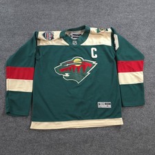 Minnesota Wild Jersey Mens XL Green NHL Hockey Reebok Mikko Koivu 9 Captain C picture