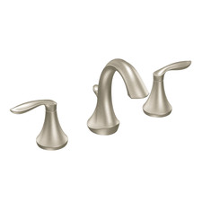 Moen TV6420BN Eva Brushed Nickel Two-Handle High Arc Widespread Bathroom Faucet picture