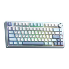 AULA F75 75% Wireless Mechanical Gaming Keyboard-4000m Bat Creamy HotSwap picture