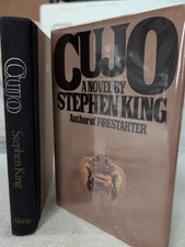 🥇True 1st CUJO by Stephen King (1981) 1st Ed. 1st Print CUJO + Custom Mylar picture