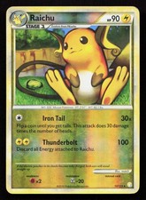 RAICHU 10/123 Pokemon HEARTGOLD & SOULSILVER Reverse Holo picture