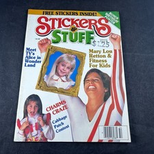 1985-86 STICKERS & STUFF MAGAZINE VOL 3 ISSUE #9 WINTER RARE VTG MARY LOU RETTON picture