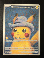 Pokemon 2023 SVP EN Pikachu With Grey Felt Hat #085 Promo Van Gogh Museum picture