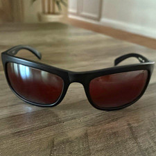 Suncloud Men's Vintage Sunglasses Black Plastic Frame Rose Mirrored Lenses picture