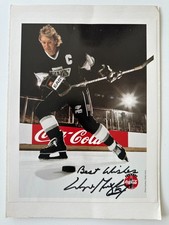 Wayne Gretzky Signed 1994 Coca-Cola Promo Photo 8x10 Los Angeles Kings Auto picture