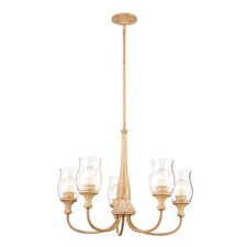 Kichler 5 Light Chandelier 52468 WMP Warm Maple Wood picture