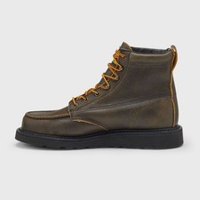 Men’s Thorogood 6” Soft Toe Moc Boot - Dark Brown NIB Sz10D picture