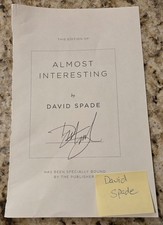 David Spade actor comedian Saturday Night Live Alumni signed Autograph Book CUT  picture