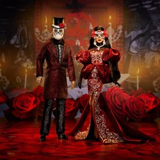 2026 Mattel Barbie & Ken Dia De Muertos Dolls Day of the Dead Signature Set NIB picture
