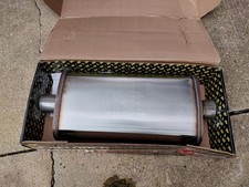 MagnaFlow 12579 Performance Muffler 3in Center Inlet/Outlet Stainless Steel picture