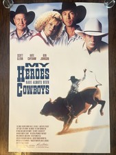 Vintage Original My Heroes Have Always Been Cowboys Movie Poster 1991 27x40” picture
