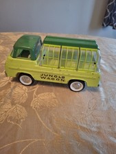 Vintage 1960's Nylint Ford Econoline Jungle Wagon Stell Toy Truck picture