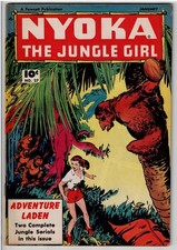 NYOKA THE JUNGLE GIRL #27 (1949) FN+ RARE GGA GOLDEN AGE picture