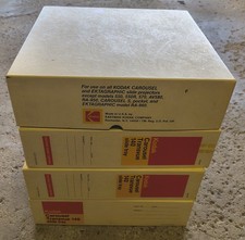 Vintage Kodak Carousel 140 Slide Tray CAT8995193 Genuine Lot of 4 Original Box picture
