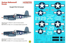 Techmod 1/32 Vought F4U-1A Corsair WWII VF-17 Jolly Rogers 1944 Waterslide Decal picture