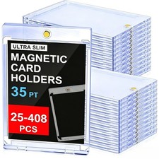 25-400ct Magnetic Trading Sports Card Holders 35pt One-Touch Hard U-V Protectors picture