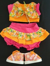Cabbage Patch Kids Outfit Pink And Orange Top Bottoms Matching Shoes CPK Brand picture