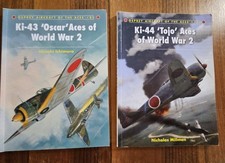 Osprey Aircraft of Aces Ki-43 Oscar + Ki-44 Tojo WWII JAAF Fighters Lot of 2 picture