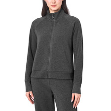 Mondetta Fleece Full Zip Jacket Black Women's S XXL 2X Casual Warm picture