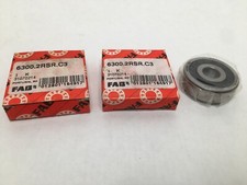FAG 6300.2RSR.C3 Bearing Rubber Seals 10x35x11 mm 6300 2RSR 2RS C3 6300RS 2 pcs picture