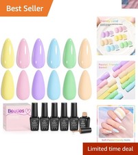 Beetles Pastel Gel Nail Polish, 6 Colors Macaron Pastel Gel Polish Set picture