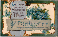 Vintage Victorian Postcard 1914 By Land or Sea, Whate'er May Be, I Pary picture