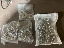 48 Fastenal 3/8-16 x 1in Carriage Bolt 316SS w/48 3/8-16 Locknuts & 16 1/2 WSHR picture