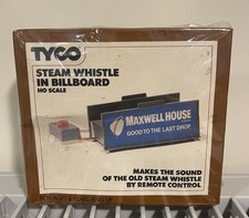 Vintage Tyco HO Scale Steam Whistle Billboard 934 Maxwell House New Sealed picture