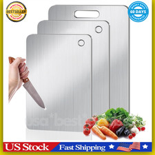 Titanium Cutting Board Set of 3, 100% Pure Titanium Cutting Boards for Kitchen picture