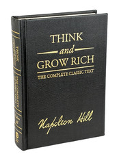 THINK AND GROW RICH by Napoleon Hill Deluxe Leather Bound Edition *Brand NEW* picture