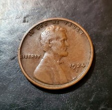 1924-s Lincoln Wheat Penny, Nice Condition picture