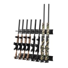 Uimoso Indoor Steel Gun Rack Wall Mount for Rifles and Shotguns, 8 Slots picture