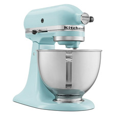 KitchenAid Deluxe Series 4.5 Quart Mixer with Stainless Bowl Mineral Water Blue picture