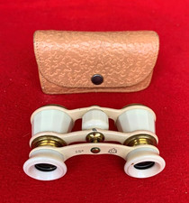 VINTAGE SOVIET RUSSIAN THEATRICAL   BINOCULARS X 2.5  WITH ORIGINAL CASE picture