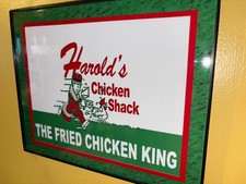 Harold's Chicken Shack Chicago Restaurant Diner Kitchen Advertising Sign picture