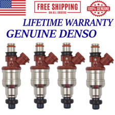 4 Pieces OEM DENSO Fuel Injectors For 1989-1995 Toyota Pickup 2.4L I4 picture