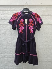 New AVARA Women's Embroidered Short Dress Sz S picture