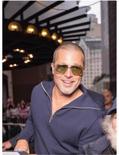 Jacques Marie Mage Jagger Aviator Sunglasses 56‑16‑145 Two‑Tone Green Lens picture