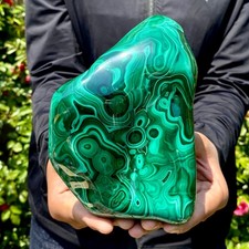 3.7LB Natural Polished Malachite Mineral freeform specimen Reiki Stone Healing picture